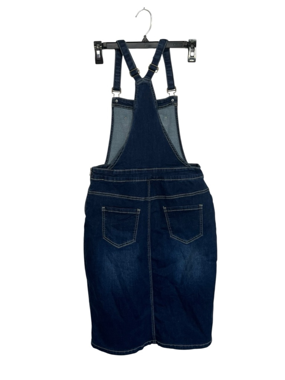 MSE Main street exchange | Dark Blue Overall Jumper‎ Denim Dress 6 - Picture 2 of 5